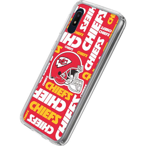NFL Kansas City Chiefs Red Blast Galaxy A10e Clear Case