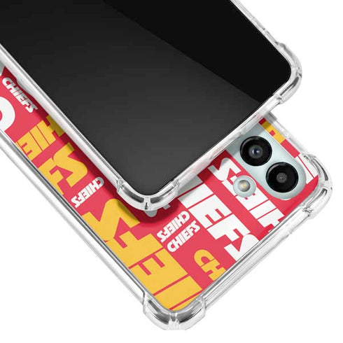 NFL Kansas City Chiefs Red Blast Galaxy A13 5G Clear Case