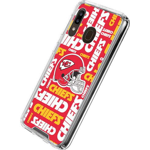 NFL Kansas City Chiefs Red Blast Galaxy A30 Clear Case