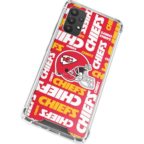 NFL Kansas City Chiefs Red Blast Galaxy A32 5G Clear Case