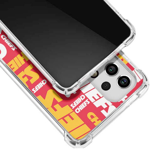 NFL Kansas City Chiefs Red Blast Galaxy A33 5G Clear Case