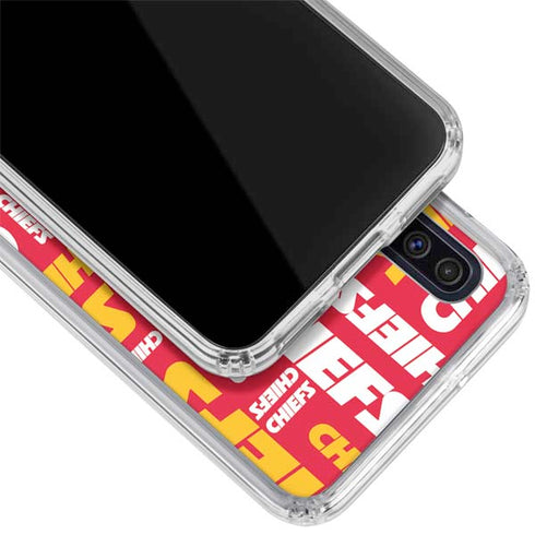 NFL Kansas City Chiefs Red Blast Galaxy A50 Clear Case