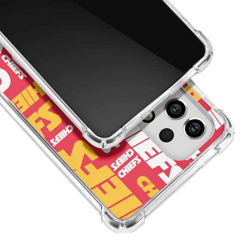 NFL Kansas City Chiefs Red Blast Galaxy A53 5G Clear Case