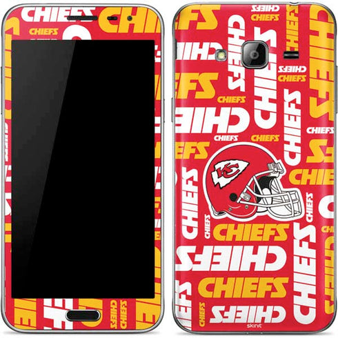 NFL Kansas City Chiefs Red Blast Galaxy J3 Skin