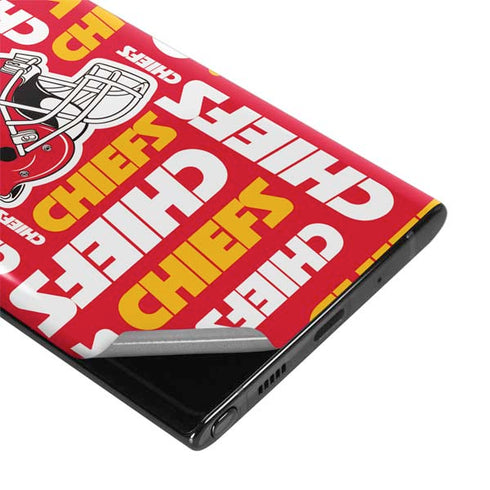 NFL Kansas City Chiefs Red Blast Galaxy Note 10 Plus Skin