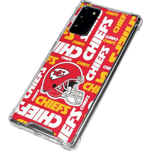 NFL Kansas City Chiefs Red Blast Galaxy Note20 5G Clear Case
