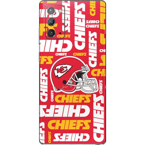 NFL Kansas City Chiefs Red Blast Galaxy Note20 5G Skin