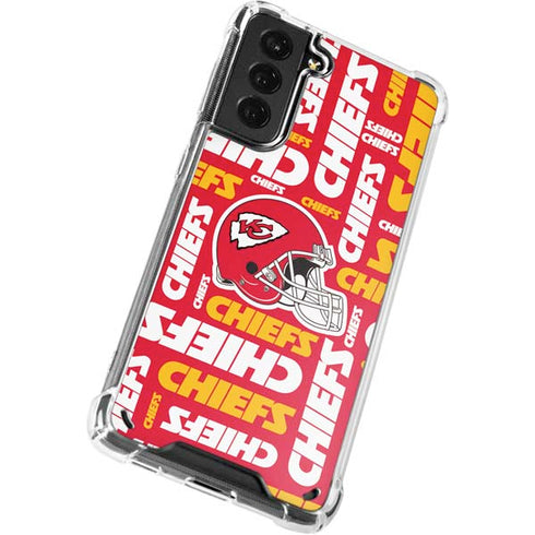 NFL Kansas City Chiefs Red Blast Galaxy S21 5G Clear Case