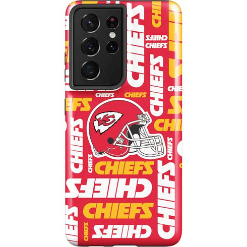 NFL Kansas City Chiefs Red Blast Galaxy S21 Ultra 5G Pro Case