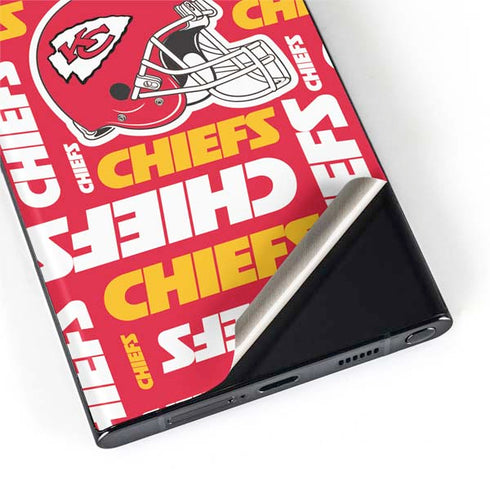 NFL Kansas City Chiefs Red Blast Galaxy S22 Ultra Skin
