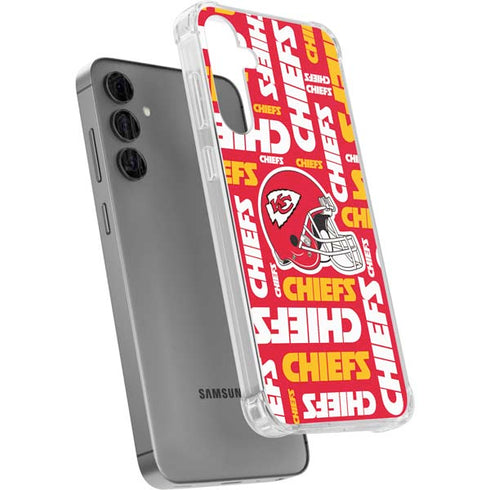 NFL Kansas City Chiefs Red Blast Galaxy S24 Plus Clear Case