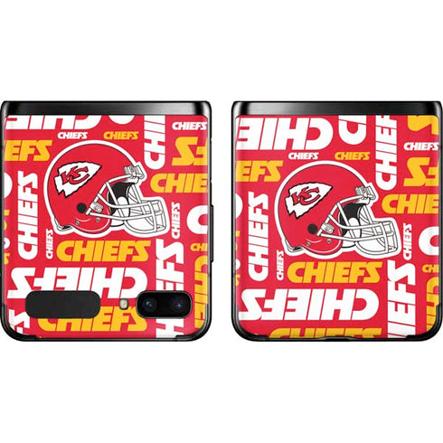 NFL Kansas City Chiefs Red Blast Galaxy Z Flip Skin