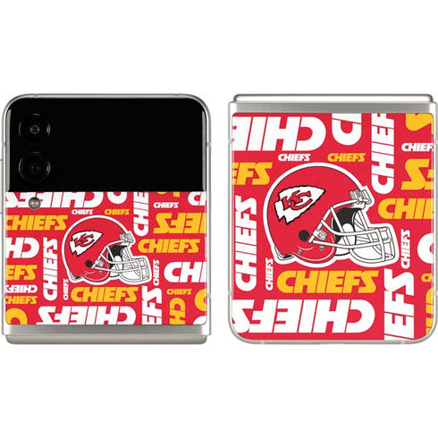 NFL Kansas City Chiefs Red Blast Galaxy Z Flip3 5G Skin