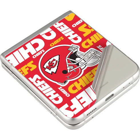NFL Kansas City Chiefs Red Blast Galaxy Z Flip3 5G Skin