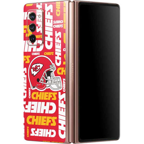 NFL Kansas City Chiefs Red Blast Galaxy Z Fold2 5G Skin