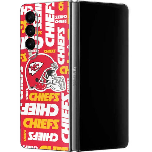 NFL Kansas City Chiefs Red Blast Galaxy Z Fold4 5G Skin