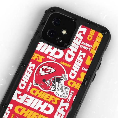 NFL Kansas City Chiefs Red Blast iPhone 12 Mini Waterproof Case