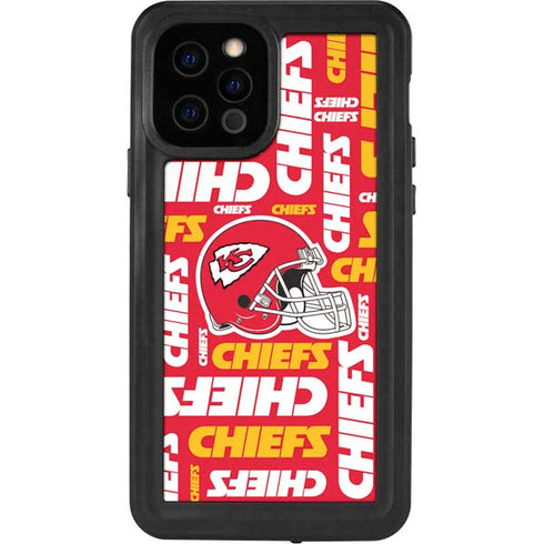 NFL Kansas City Chiefs Red Blast iPhone 12 Pro Waterproof Case