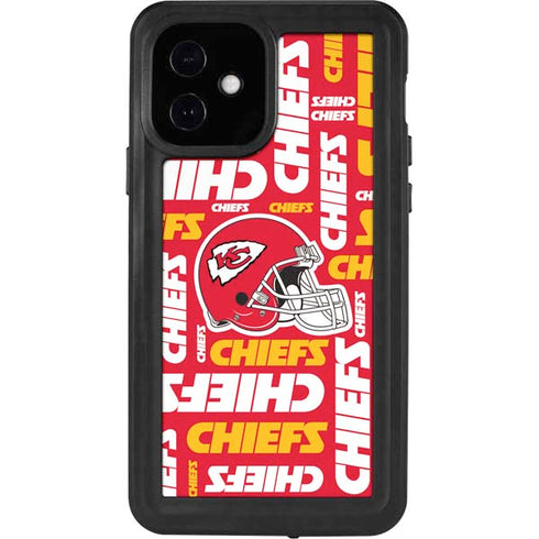 NFL Kansas City Chiefs Red Blast iPhone 12 Waterproof Case