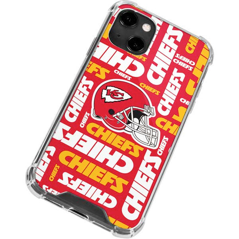 NFL Kansas City Chiefs Red Blast iPhone 13 Clear Case