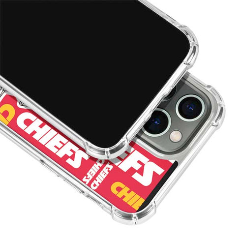 NFL Kansas City Chiefs Red Blast iPhone 13 Pro Clear Case
