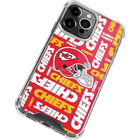 NFL Kansas City Chiefs Red Blast iPhone 13 Pro Max Clear Case