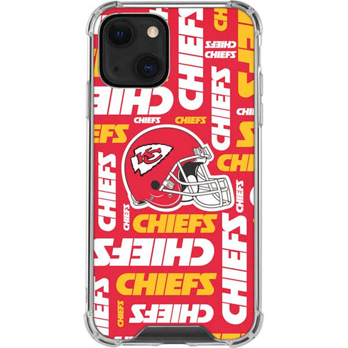 NFL Kansas City Chiefs Red Blast iPhone 14 Clear Case