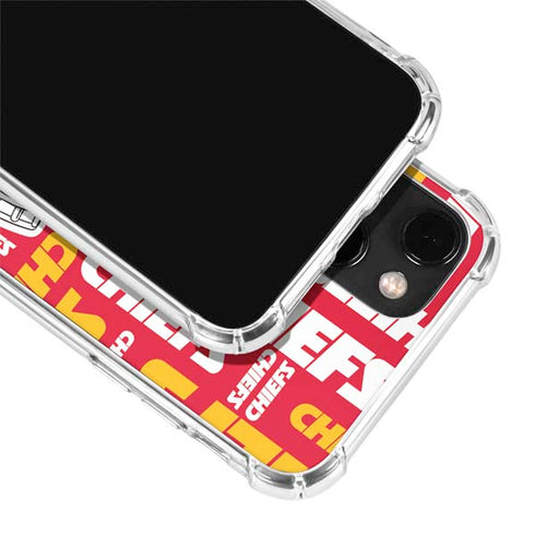 NFL Kansas City Chiefs Red Blast iPhone 14 Clear Case