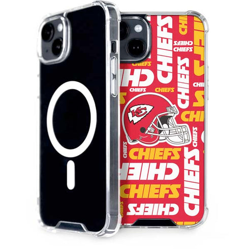 NFL Kansas City Chiefs Red Blast iPhone 15 Plus MagSafe Case