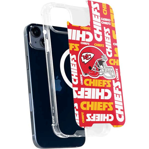 NFL Kansas City Chiefs Red Blast iPhone 15 Plus MagSafe Case