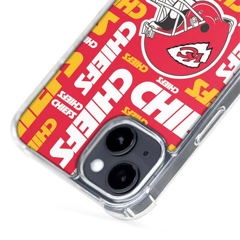 NFL Kansas City Chiefs Red Blast iPhone 15 Plus MagSafe Case