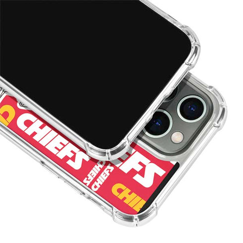 NFL Kansas City Chiefs Red Blast iPhone 15 Pro Clear Case