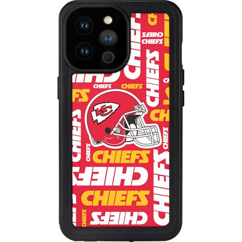 NFL Kansas City Chiefs Red Blast iPhone 14 Pro Max Waterproof Case