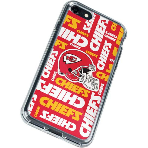 NFL Kansas City Chiefs Red Blast iPhone SE (2nd & 3rd Gen) Clear Case