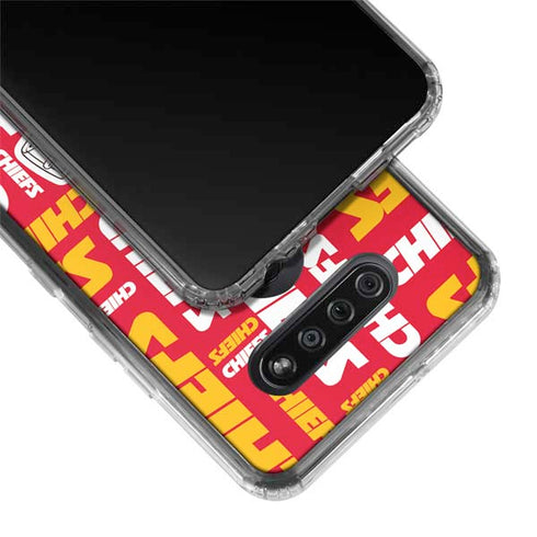 NFL Kansas City Chiefs Red Blast LG K51/Q51 Clear Case