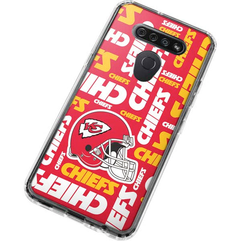 NFL Kansas City Chiefs Red Blast LG K51/Q51 Clear Case