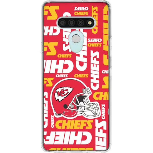 NFL Kansas City Chiefs Red Blast LG Stylo 6 Clear Case