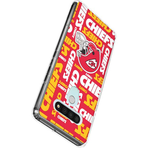 NFL Kansas City Chiefs Red Blast LG Stylo 6 Clear Case
