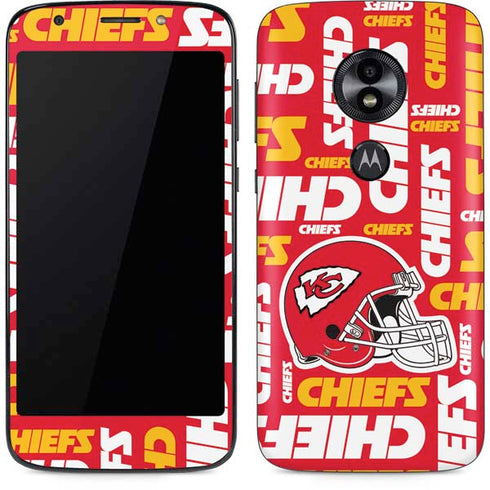 NFL Kansas City Chiefs Red Blast Moto E5 Play Skin