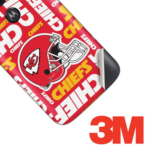 NFL Kansas City Chiefs Red Blast Moto E5 Play Skin