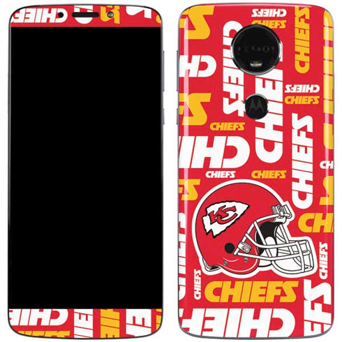 NFL Kansas City Chiefs Red Blast Moto E5 Plus Skin