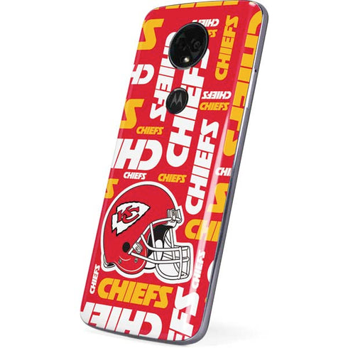 NFL Kansas City Chiefs Red Blast Moto E5 Plus Skin