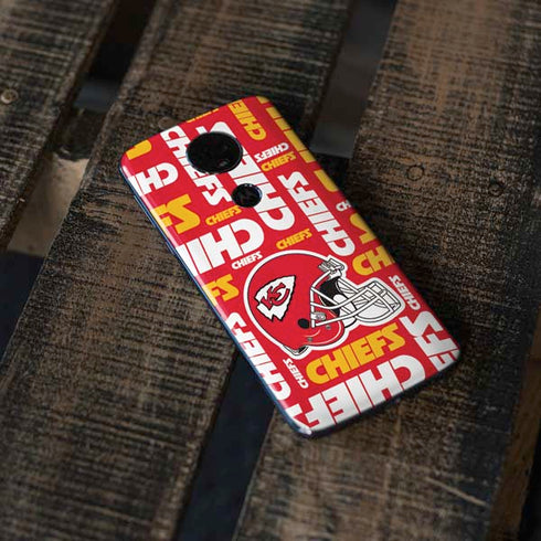 NFL Kansas City Chiefs Red Blast Moto E5 Plus Skin