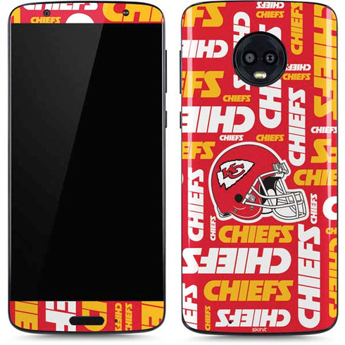NFL Kansas City Chiefs Red Blast Moto G6 Skin