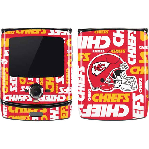 NFL Kansas City Chiefs Red Blast Motorola RAZR Skin