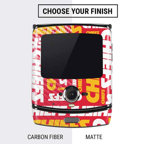 NFL Kansas City Chiefs Red Blast Motorola RAZR Skin