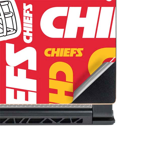 NFL Kansas City Chiefs Red Blast MSI GS65 Stealth Laptop Skin