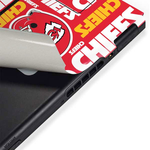 NFL Kansas City Chiefs Red Blast Nintendo Switch Bundle Skin