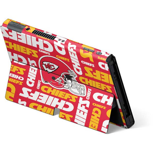 NFL Kansas City Chiefs Red Blast Nintendo Switch OLED (2021) Skin