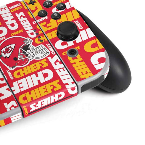 NFL Kansas City Chiefs Red Blast Nintendo Switch OLED (2021) Skin